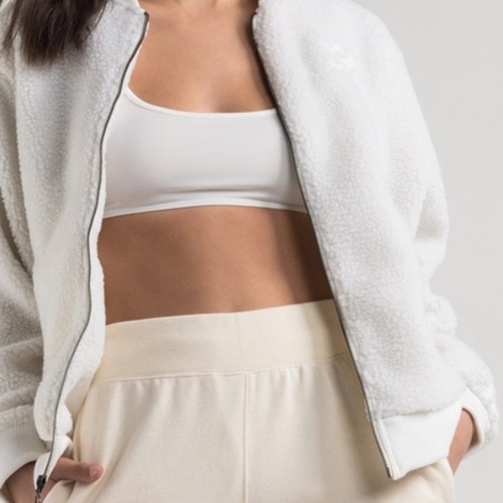 Adidas Originals Faux Sherpa Bomber Jacket